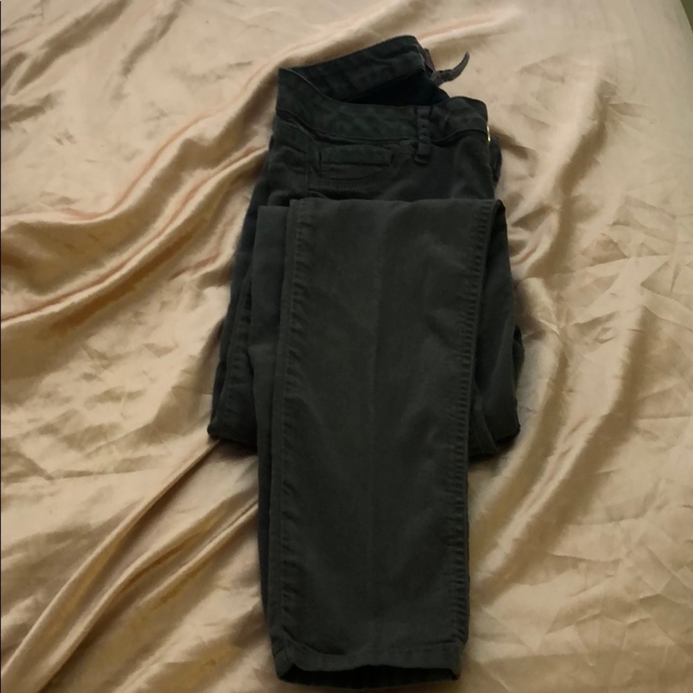 Dark green tone skinny jeans